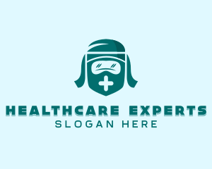 Healthcare Face Shield logo design