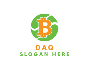Monetary - Bitcoin Cryptocurrency Symbol logo design