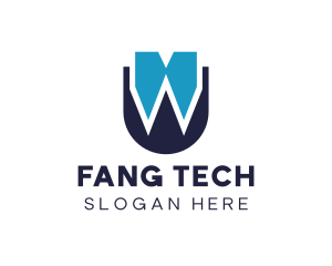 Fang - Bow Tie W logo design