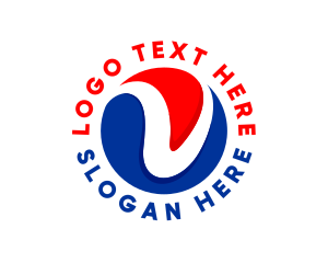 Digital Marketing - Business Professional Letter V logo design
