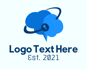 Blue - Mind Cloud Security logo design