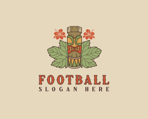 Hawaiian Tiki Totem Logo