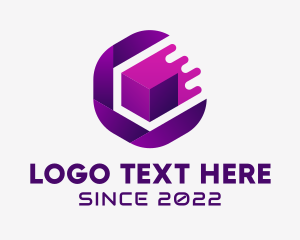 Lens - Digital Cube Photography logo design