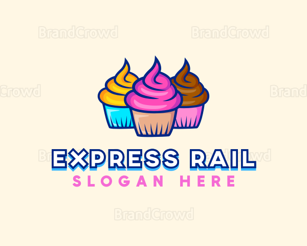 Food Dessert Cupcake Logo