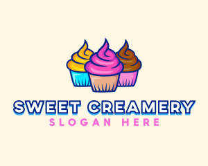 Food Dessert Cupcake logo design