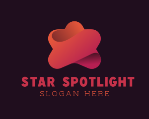 3D Star Startup Business logo design