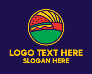 Lunch - Fries & Burger Restaurant logo design