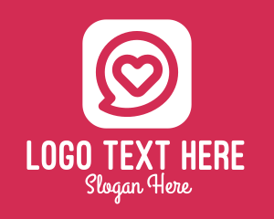 Heart Chat App Logo