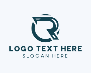 Industrial - Generic Business Shiny Letter R logo design