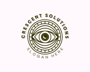 Crescent - Crescent Moon Eye logo design