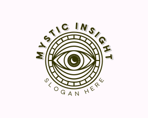 Crescent Moon Eye logo design