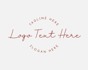 Script - Classy Minimalist Script logo design