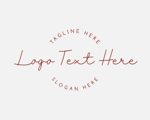 Classy Minimalist Script Logo