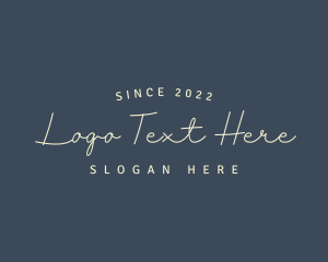 Styling - Simple Cursive Style logo design
