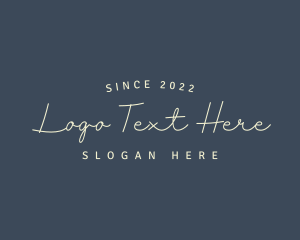 Artistic - Simple Cursive Style logo design