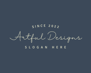 Simple Cursive Style logo design