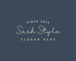 Simple Cursive Style logo design