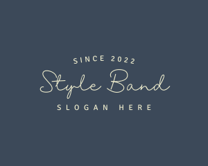 Simple Cursive Style logo design