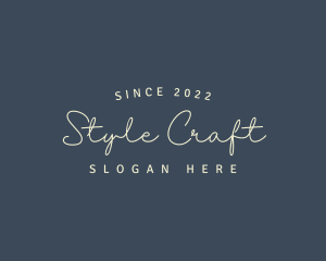 Simple Cursive Style logo design