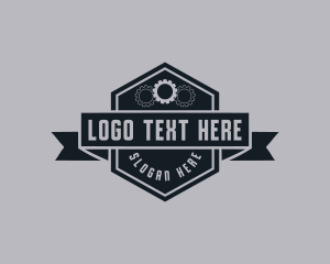 Cog - Mechanic Gear Emblem logo design