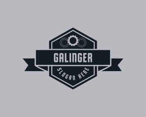 Machine - Mechanic Gear Emblem logo design