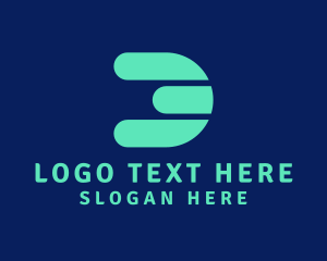Shape - Creative Shape Letter D logo design