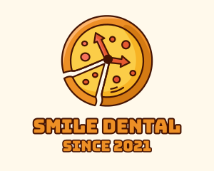 Timer - Clock Pizza Slice logo design