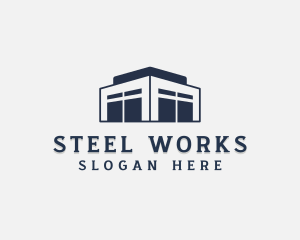 Logistics Storage Building logo design