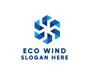 Wind Turbine Propeller  logo design