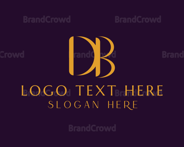 Premium Luxury Letter DB Company Logo