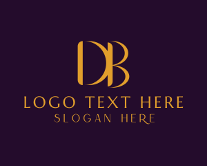 Lintel - Premium Luxury Letter DB Company logo design