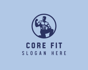 Abdominal - Fitness Trainer Gym logo design