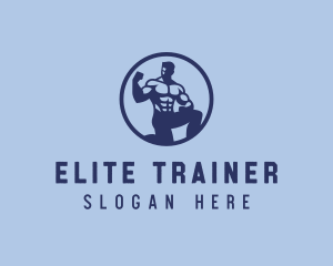 Trainer - Fitness Trainer Gym logo design