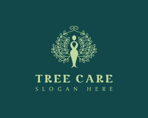 Elegant Lady Tree  logo design