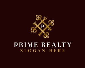 Luxury Realty Key logo design