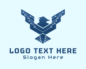 Computer - Wired Tech Bird logo design
