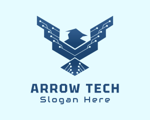 Wired Tech Bird logo design