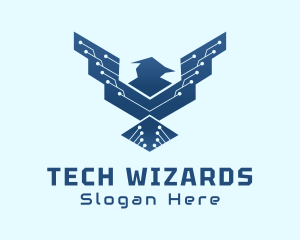 Gadgets - Wired Tech Bird logo design