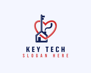 Key - Key Heart House logo design