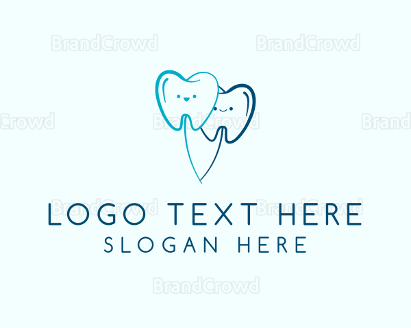 Dental Tooth Balloon Logo