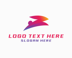 Ecommerce - Gradient Flash Rabbit logo design