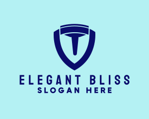 Violet - Clean Squeegee Shield logo design