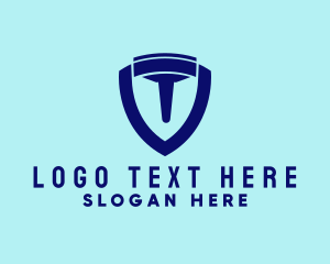 Shield - Clean Squeegee Shield logo design