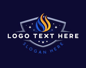Heat - Industrial Fire Ice Thermal logo design