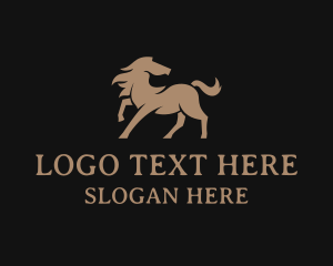 Equestrian Horse Stallion logo design
