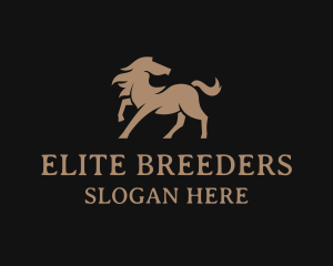 Equestrian Horse Stallion logo design