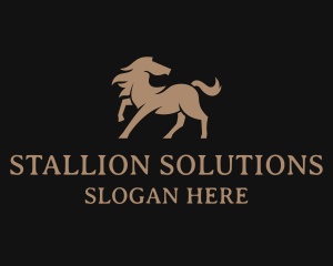 Stallion - Equestrian Horse Stallion logo design