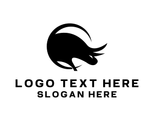 Silhouette - Matador Bull Horns logo design