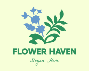 Blue Flower Garden logo design