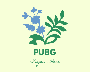 Home And Garden - Blue Flower Garden logo design